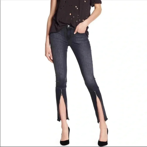 Jbrand Alana high rise skinny crop front zip denim - Picture 2 of 13